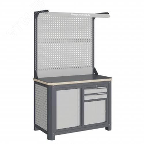 Изображение товара Верстак слесарный MCN 1252. S79-2F Россия с тумбами и мощной нагрузкой