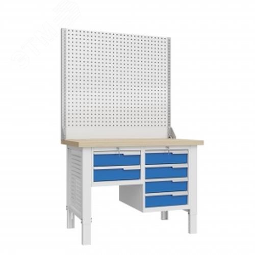 Изображение товара Верстак слесарный CTR 1202.S14.3-2 с регулируемой высотой и усиленной рамой