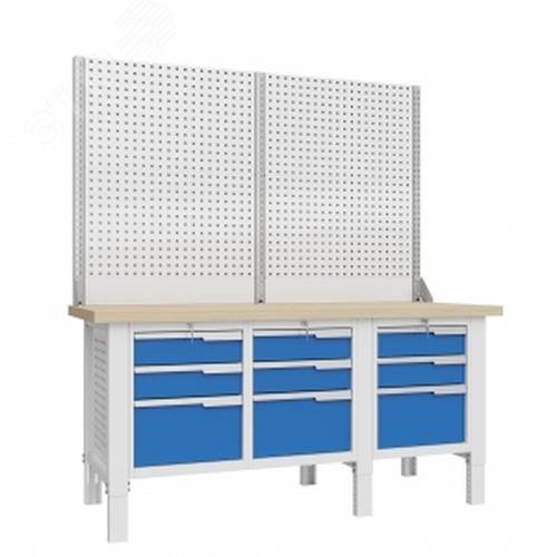 Изображение товара Верстак слесарный CTR 1802.S333.13-2 с высокой грузоподъемностью и регулировкой высоты