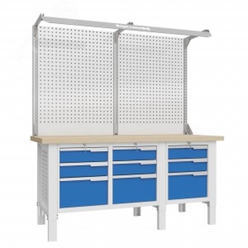 Изображение товара Слесарный верстак CTR 1802.S333.13-2F со регулируемой высотой и нагрузкой 2000 кг