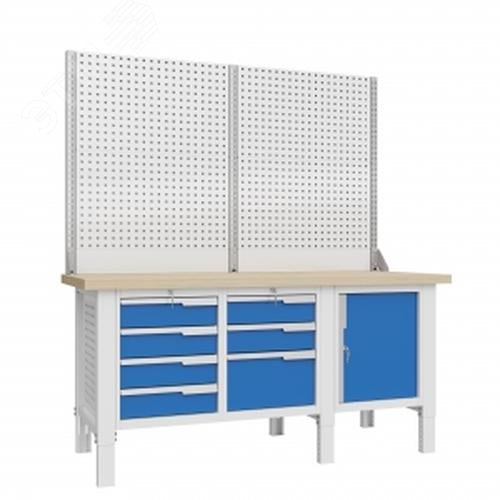 Изображение товара Слесарный верстак CTR 1802.S347.13-2 с регулировкой высоты и высокой нагрузочной способностью