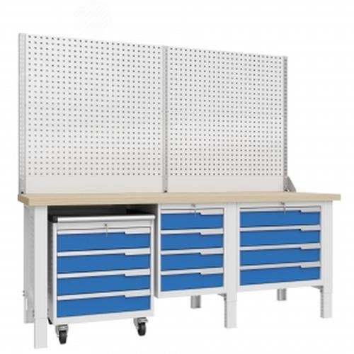 Изображение товара Верстак слесарный CTR 2202.S4L4М4.2-2 с регулировкой высоты и грузоподъемностью 2000 кг