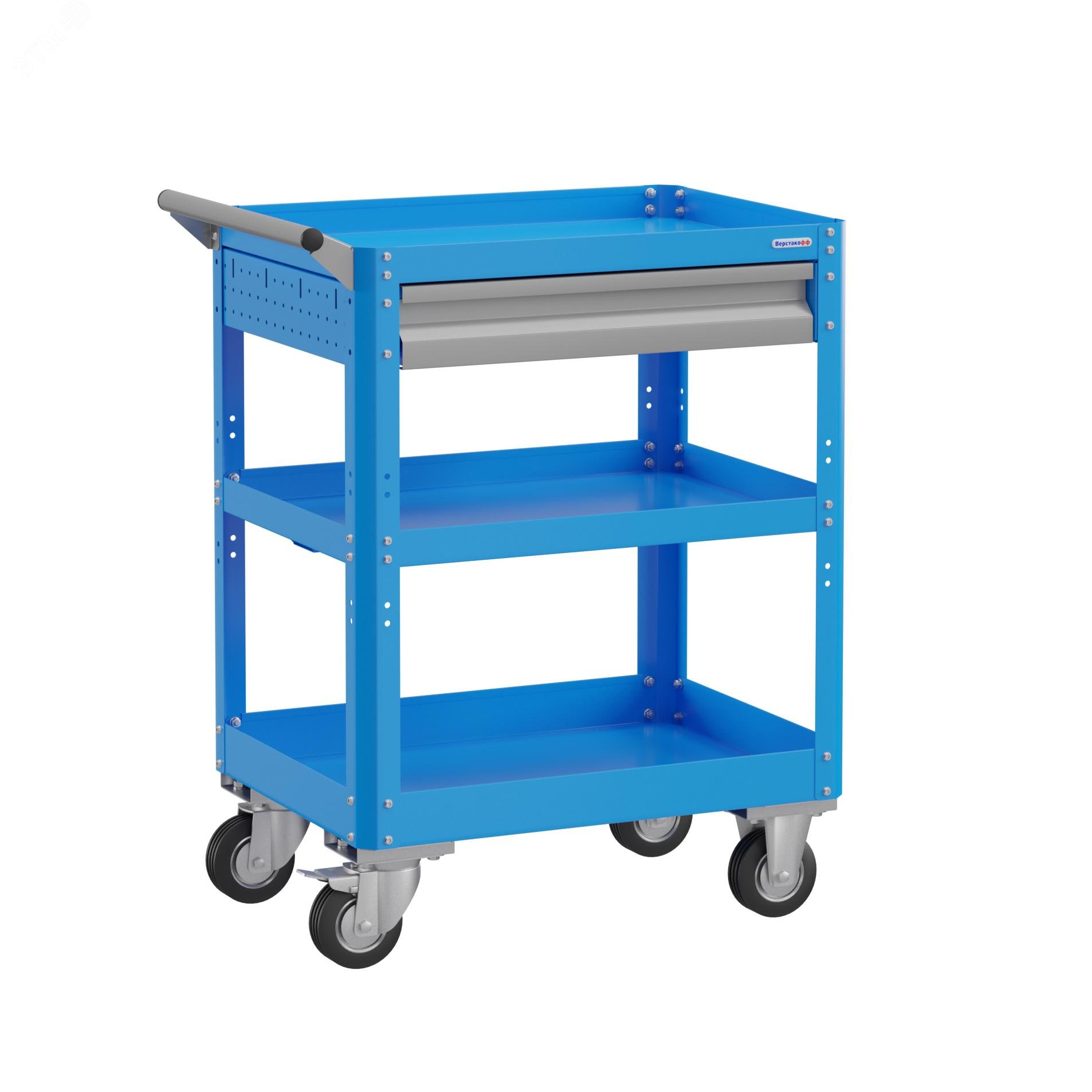 Изображение товара Тележка инструментальная PLC 8006.1 с выдвижным ящиком и 3 полками