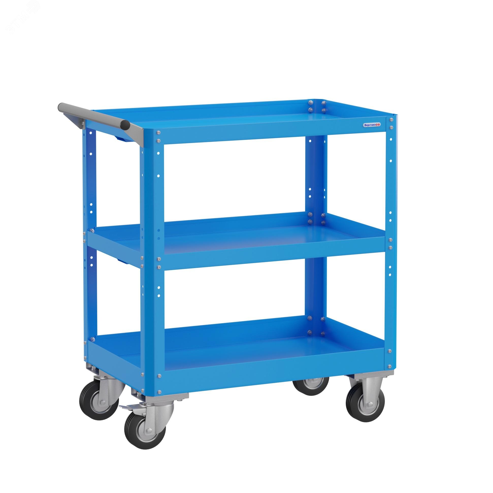 Изображение товара Тележка инструментальная PLC 8007.0 с выдвижным ящиком и 3 полками от Верстакофф