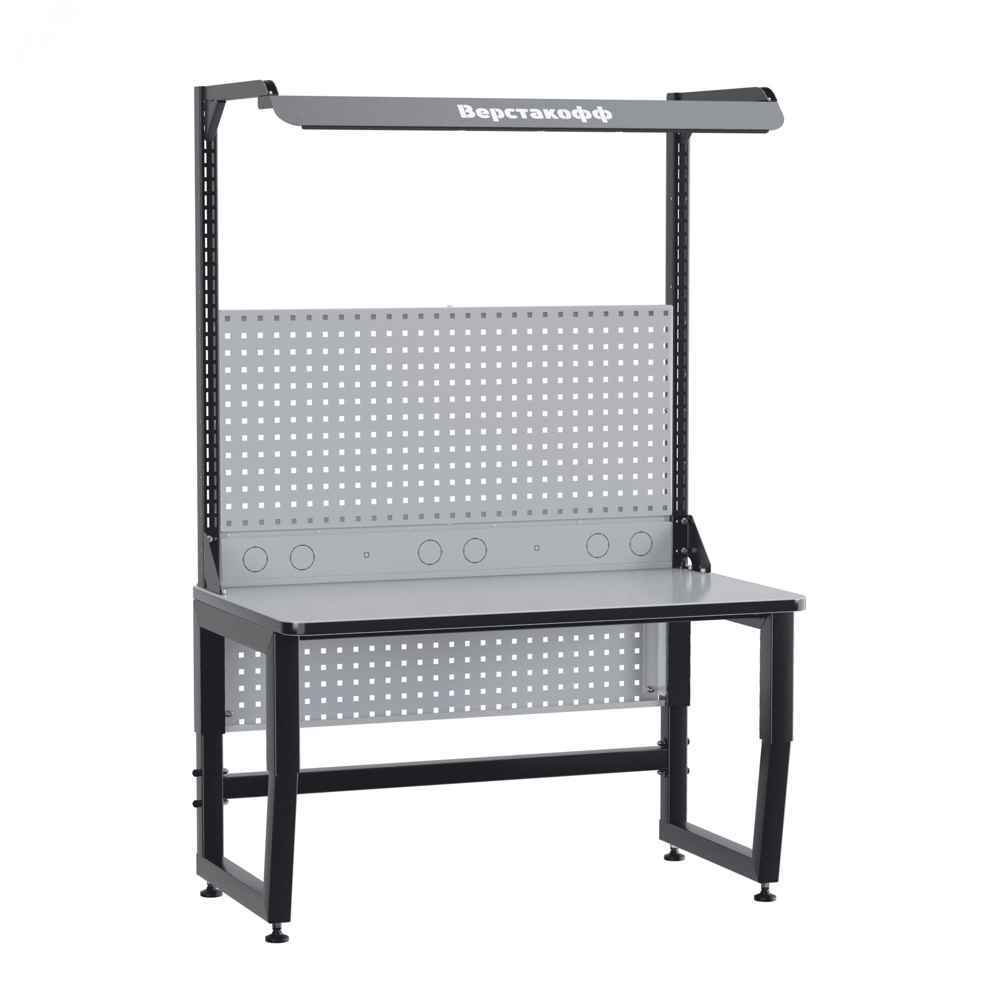 Изображение товара Стол антистатический SPC A12.0-1FR с регулируемой высотой и безопасной поверхностью