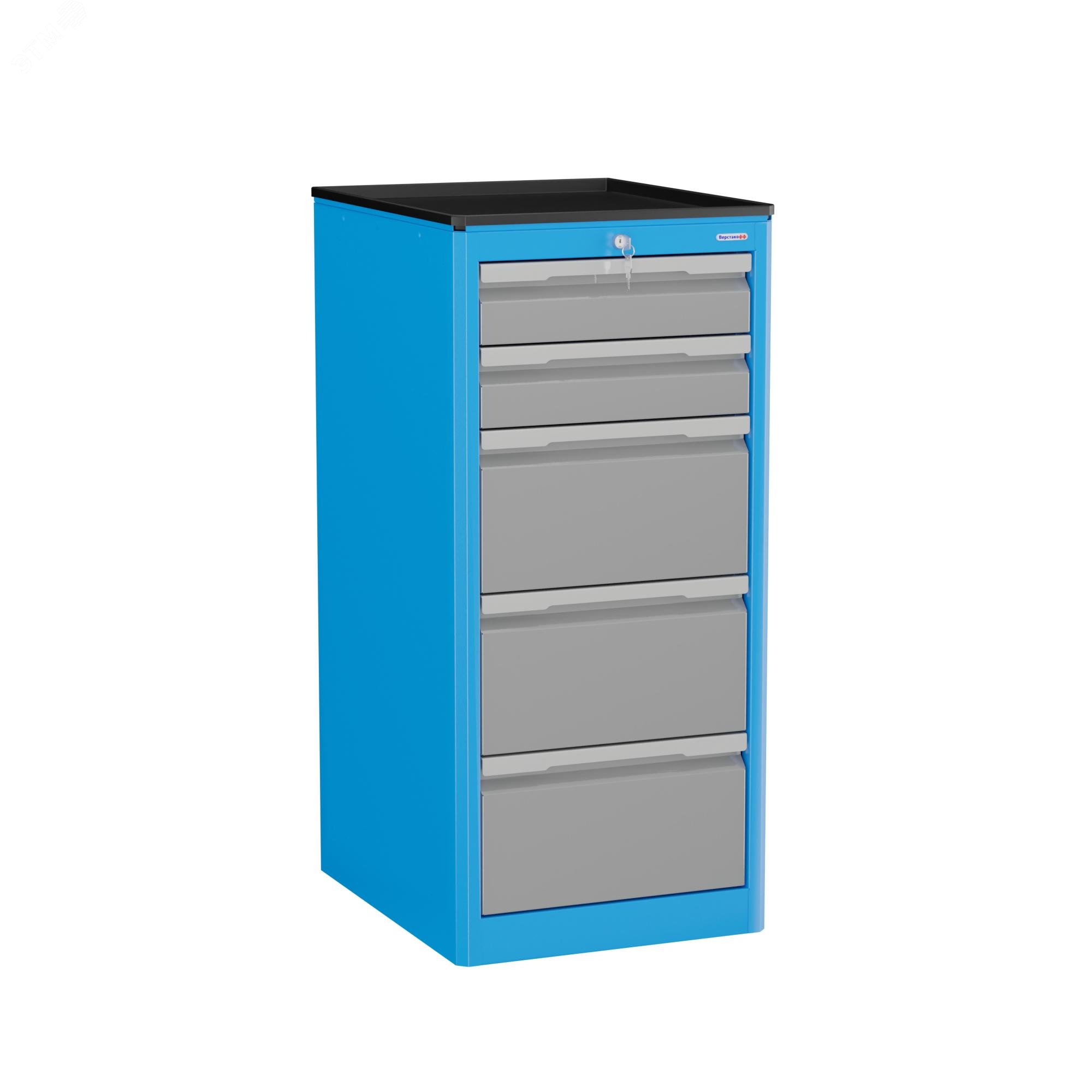 Изображение товара Тумба инструментальная TNC XL5.С сварная с ящиками и порошковым покрытием