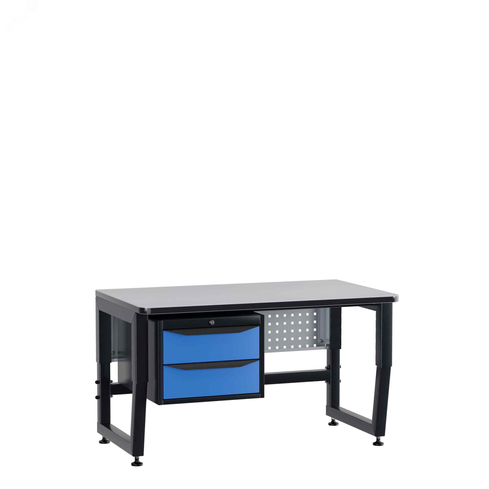 Изображение товара Антистатический стол SPC A12.2 из МДФ с ESD поверхностью 1200x714 мм регулируемый по высоте