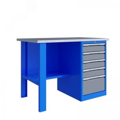 Изображение товара Верстак слесарный TNC 121.15.1 с перфорированным экраном и освещением