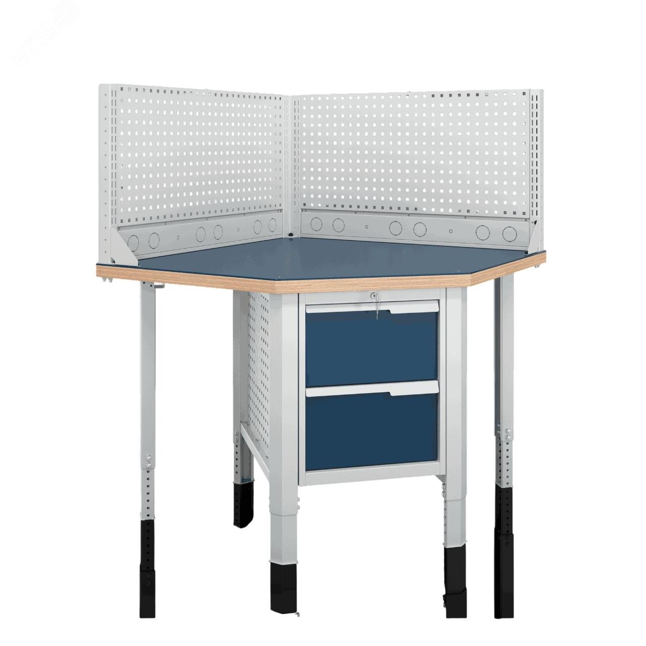 Изображение товара Угловой верстак CTR U532.S2.1-1R от Верстакофф для надежной работы