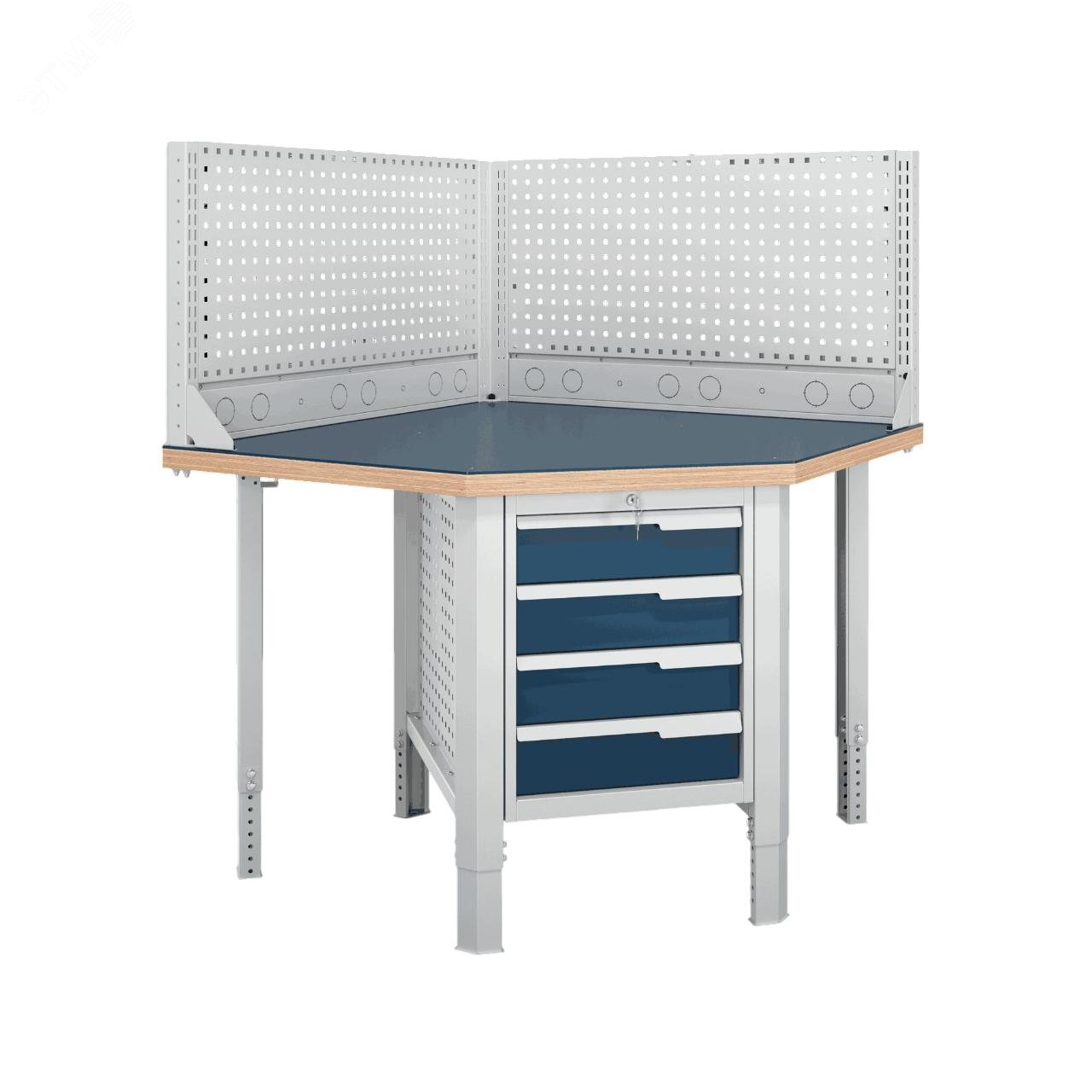 Изображение товара Угловой верстак CTR U532.S4.1-1R от Верстакофф