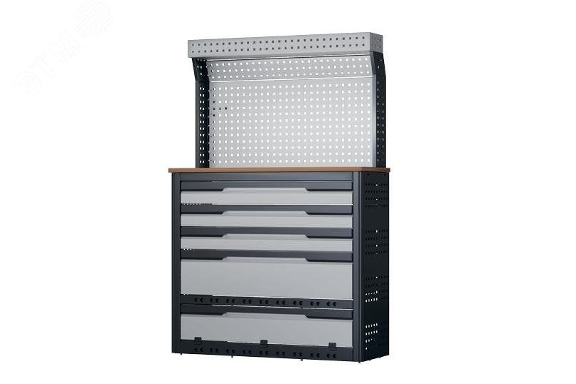 Изображение товара Модуль хранения HPR L9 с выдвижными ящиками и перфоэкраном Верстакофф