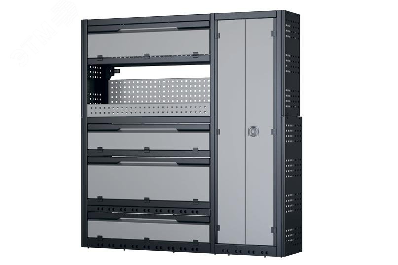 Изображение товара Модуль хранения HPR LS19Верстакофф с откидными дверцами и перфопанелями