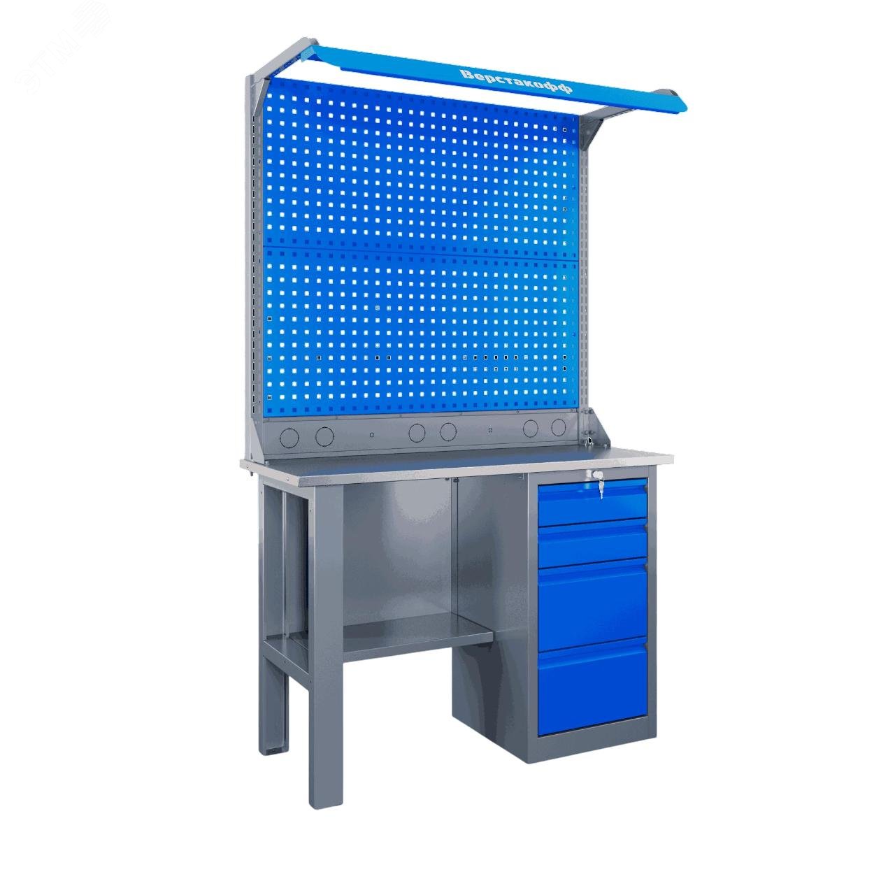 Изображение товара Верстак SLF 121.14.1-2FR слесарный из металла с рабочей поверхностью 1196 мм Изображение товара Верстак SLF 121.14.1-2FR слесарный из металла с рабочей поверхностью 1196 мм