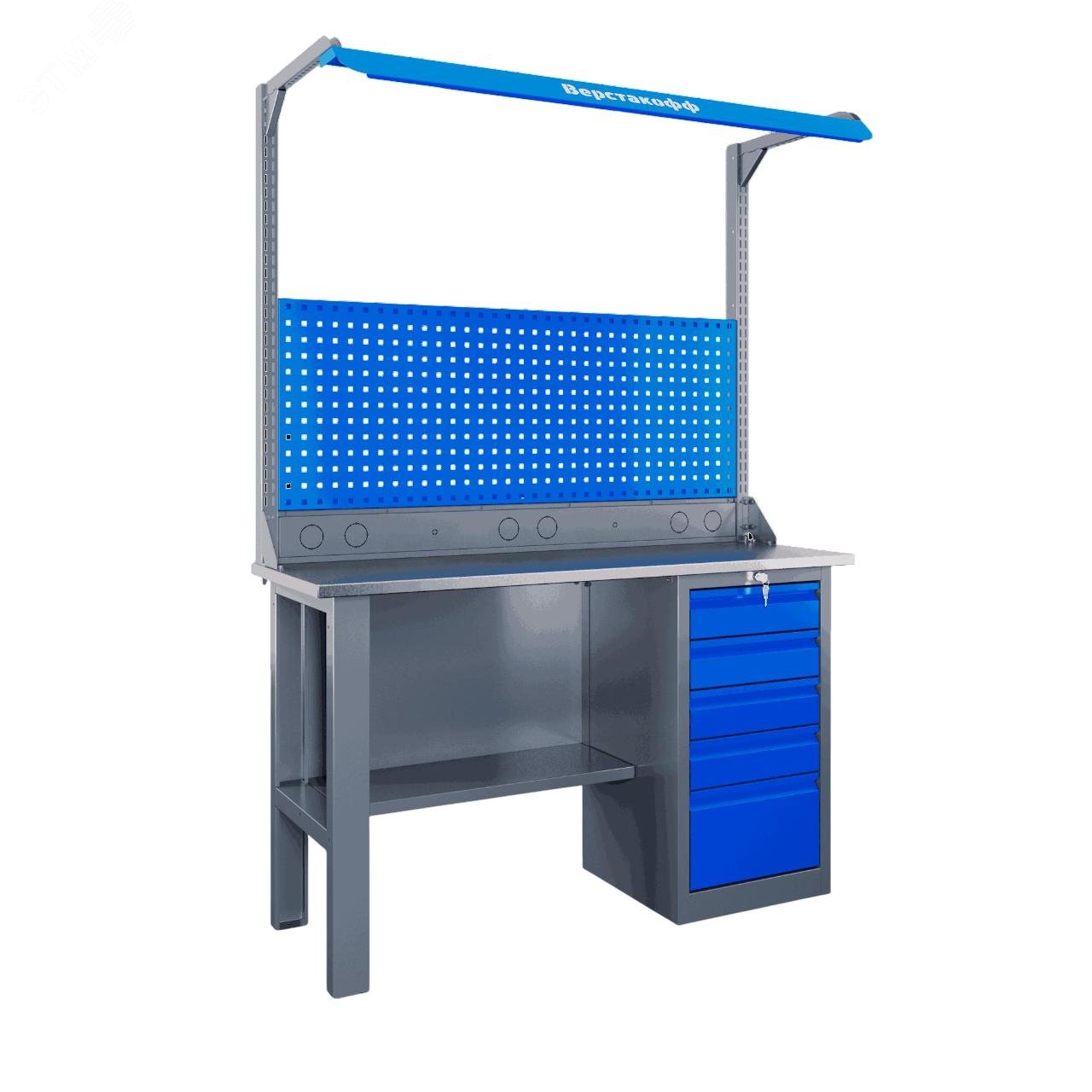 Изображение товара Верстак слесарный модель SLF 141.15.2-1FR из металла Россия