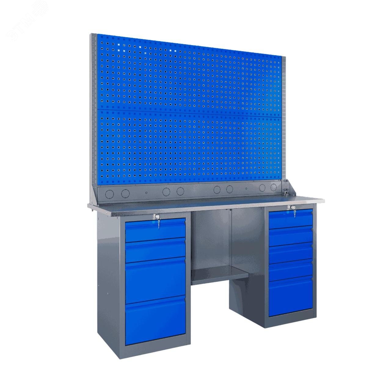 Изображение товара Верстак слесарный SLF 161.45.1-2R Россия Верстакофф МДФ 1596 мм