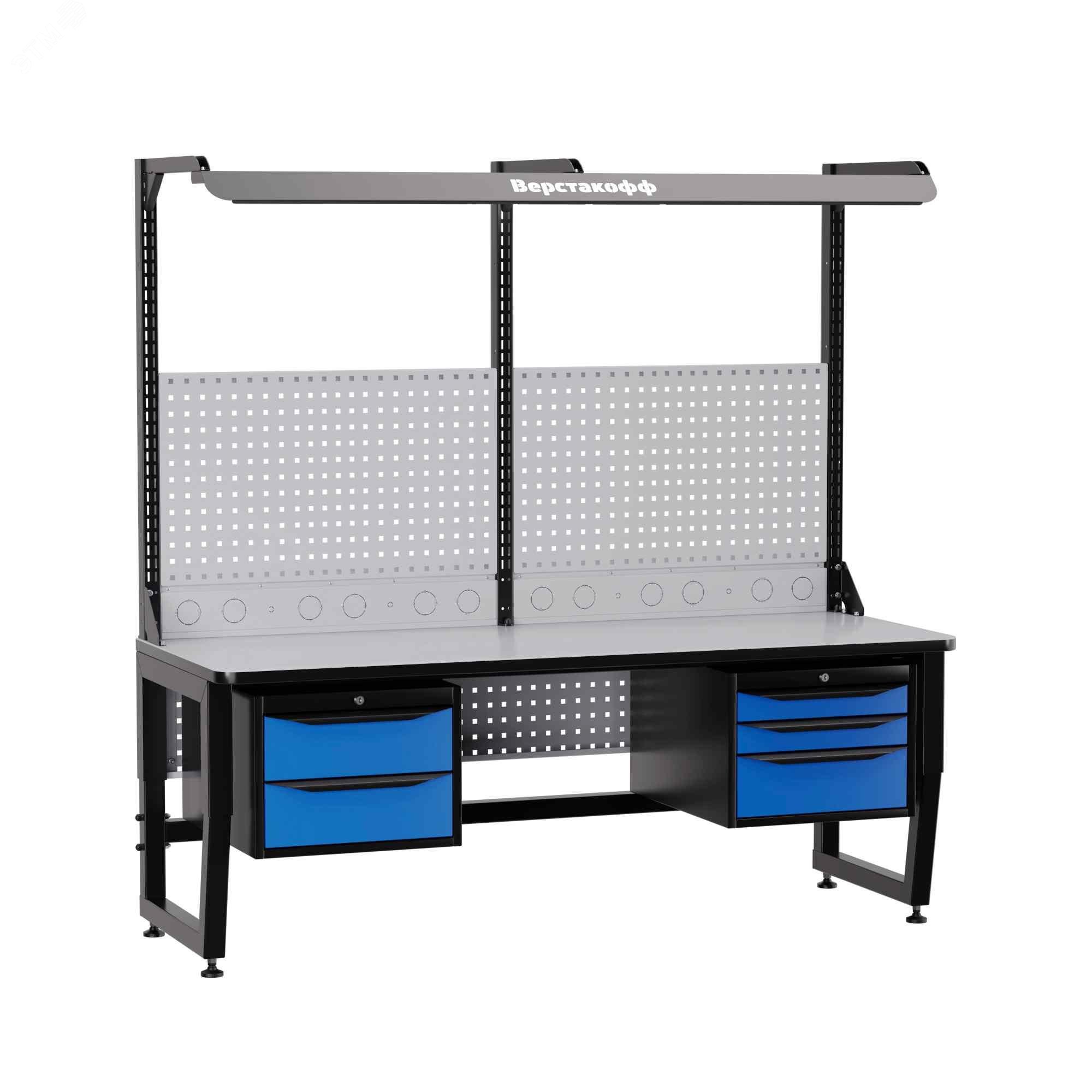 Изображение товара Стол антистатический SPC A18.23-1FR для электроники 1800х714мм регулируемая высота