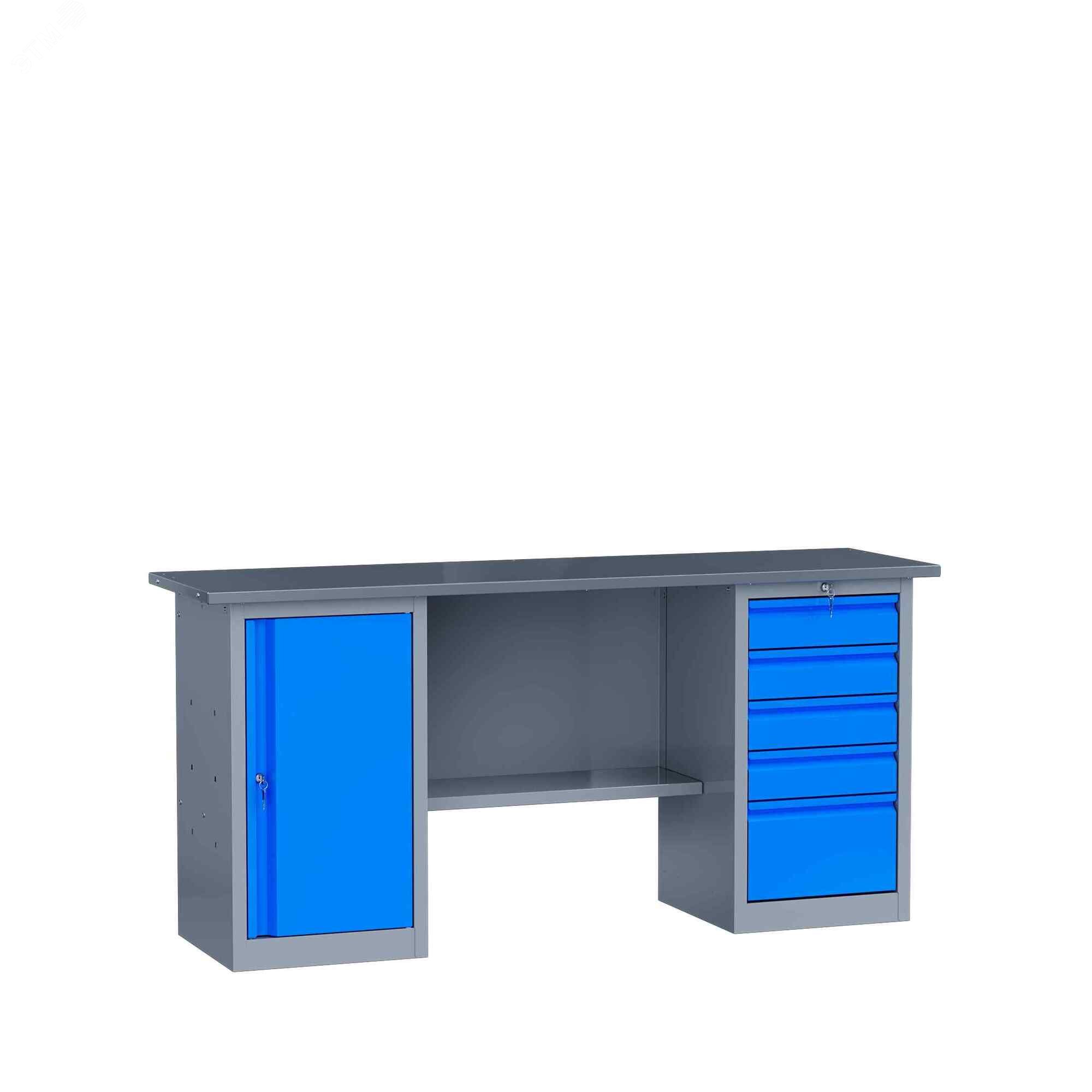 Изображение товара Верстак слесарный SLF 181.57.2 от Верстакофф — надежное профессиональное оборудование