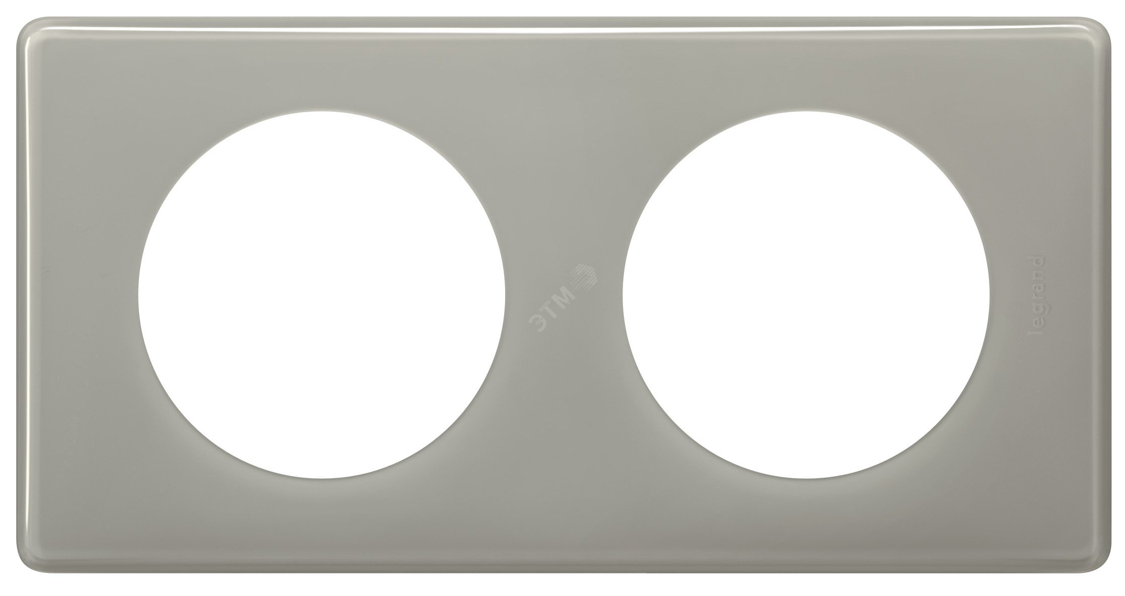 Изображение товара Рамка 2-постовая Celiane Серый глянец Франция Legrand/Daccord