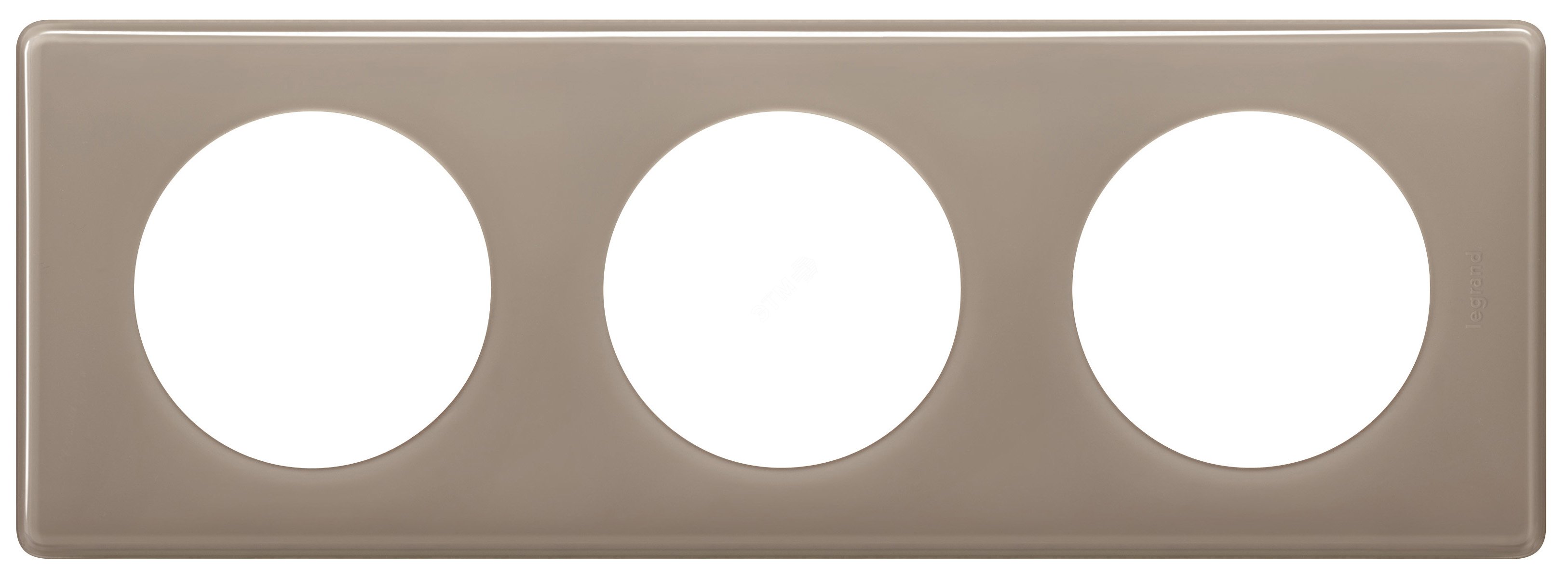 Изображение товара Рамка 3п В цвете кофейный глянец Legrand Daccord Celiane