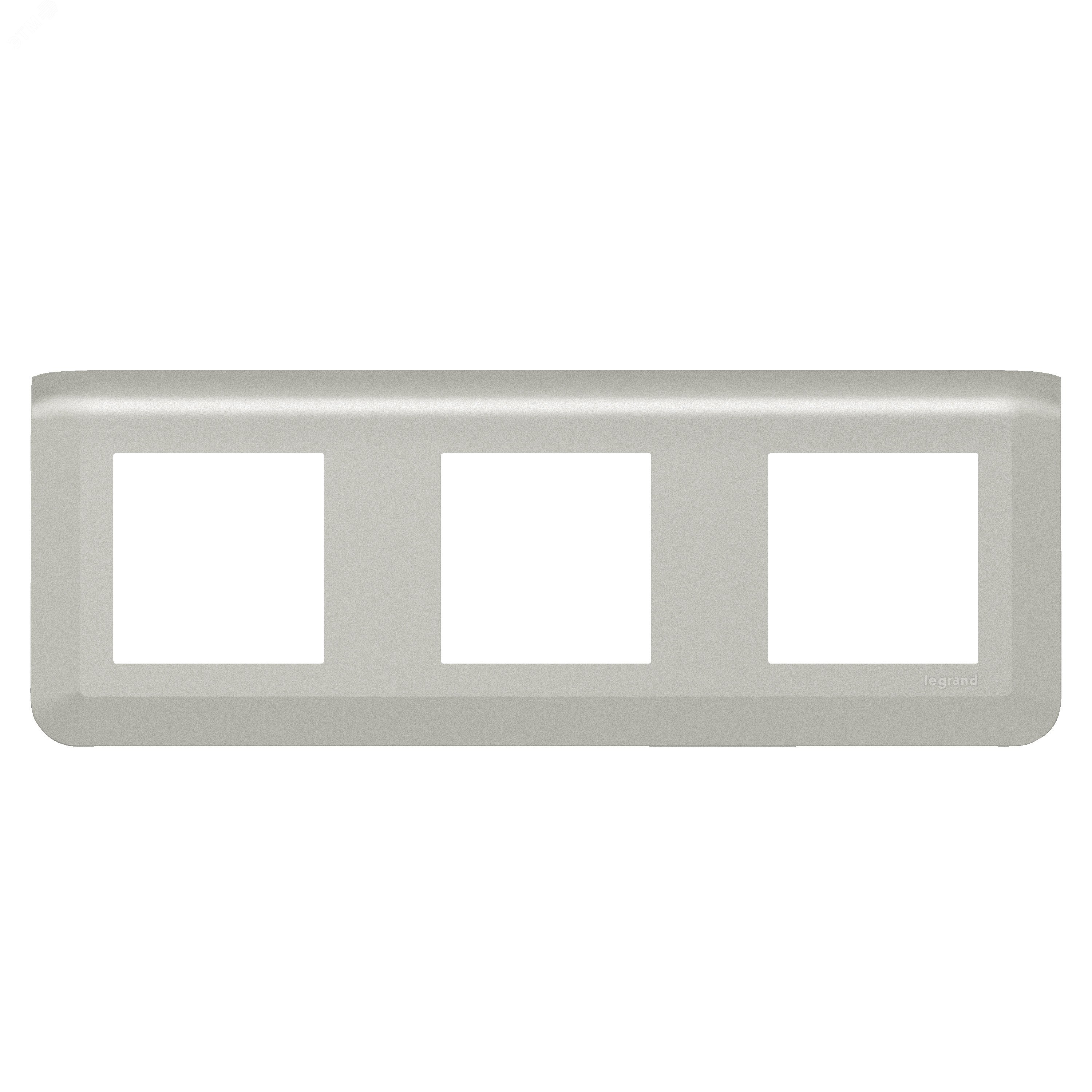 Изображение товара Рамка Mosaic 3Х2 модуля алюминий от Legrand