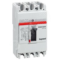 Выключатель автоматический DRX125 термомагнитный 50A 3П 36кА 027065 Legrand