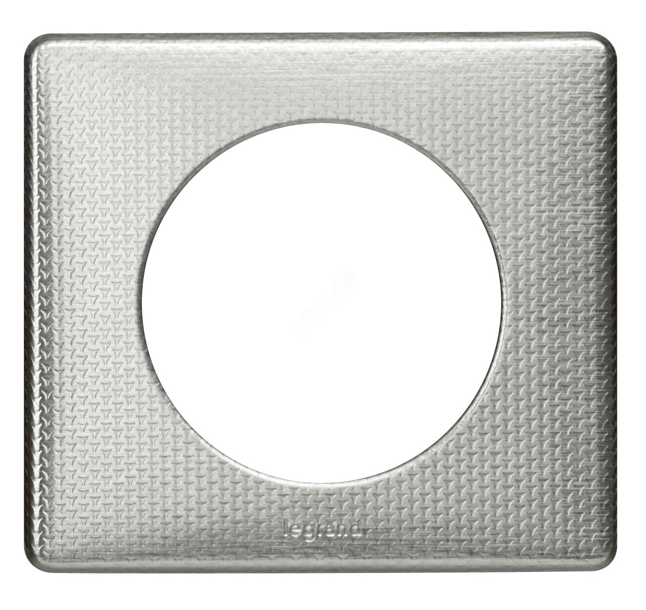 Изображение товара Рамка однопостовая сильвер пунктум из металла для электроприборов