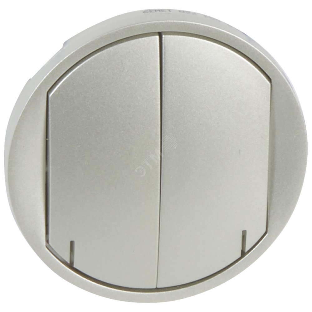 Изображение товара Celiane Панель лицевая выключателя 2м ZB титан для скрытого монтажа