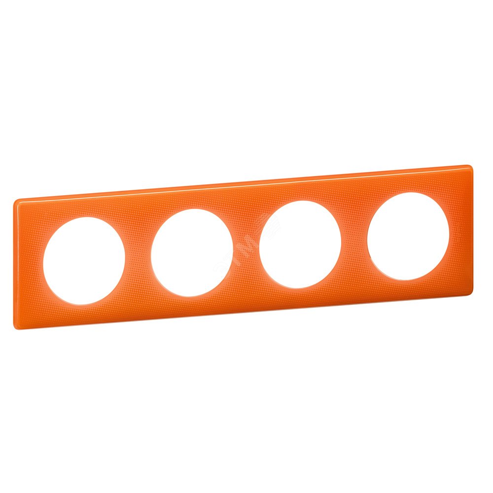 Рамка, четырехпостовая, оранжевый муар 066654 Legrand - превью 2