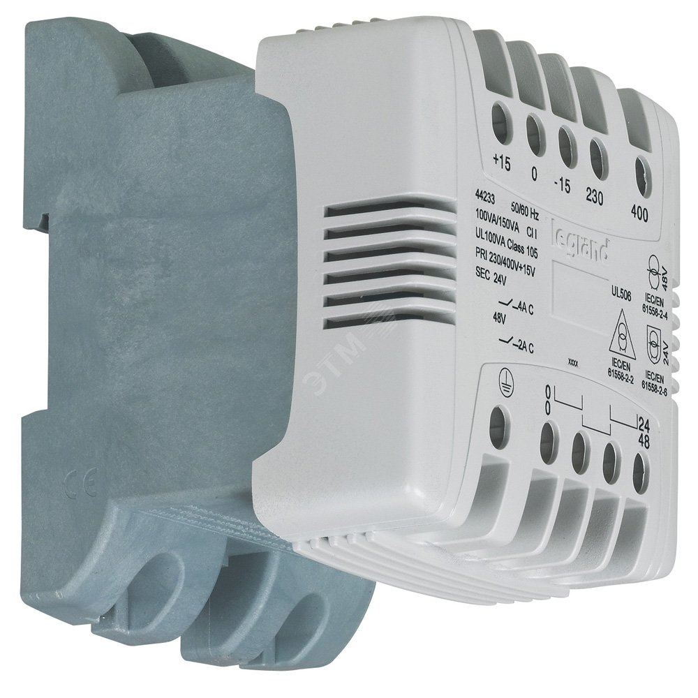 Трансформатор однофазный 230-400/24-48V 100VA артикул 044233 Legrand ...