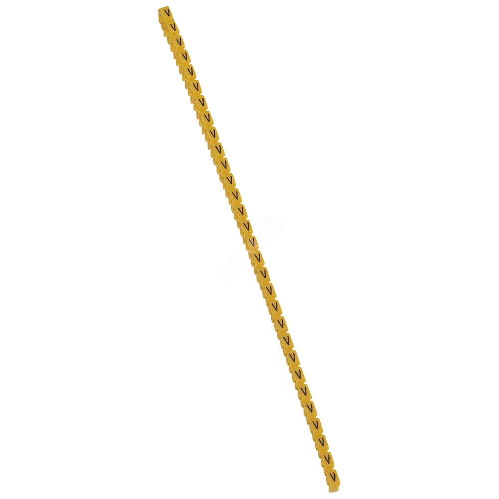 CAB3 Кольцо маркировочное 1.5-2.5мм (V) черное/желтое (300шт) 038351 Legrand