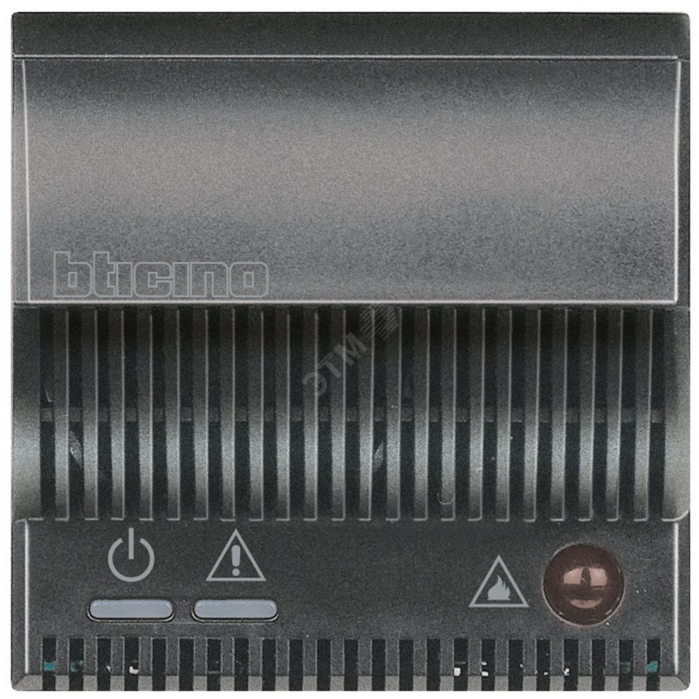 Axolute Повторитель сигналов для детекторов газа световая и звуковая сигнализация 85дБ 2 модуля антрацит HS4520 Legrand - превью 2