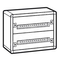 Шкаф распределительный с металлическим корпусом XL3 160 для модульного оборудования 2 рейки 20002 Legrand