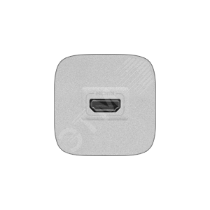 Valena ALLURE Розетка для аудио/видео устройств HDMI Тип А С лицевой панелью Алюминий 754717 Legrand - превью 2