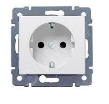 Изображение товара Розетка с заземлением Cariva 2К+З слоновая кость немецкий стандарт