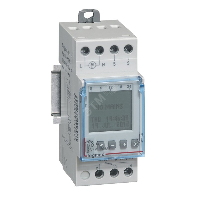 Программированный сумеречный выключатель 56 программ (412626) Legrand ...