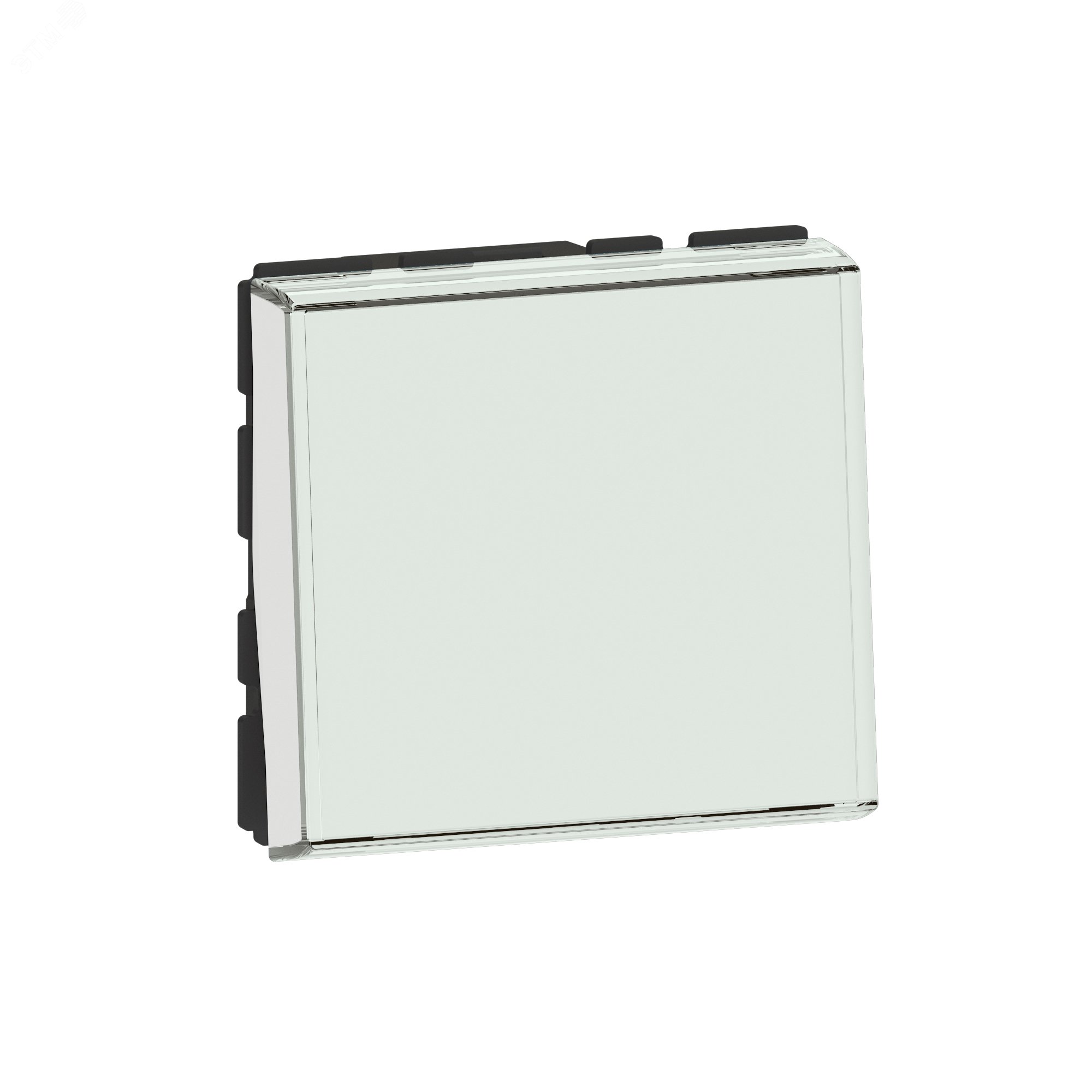 Кнопочный выключатель перекидной Mosaic 2 модуля - с держателем этикеток - 6 A - белый 077043L Legrand - превью 2