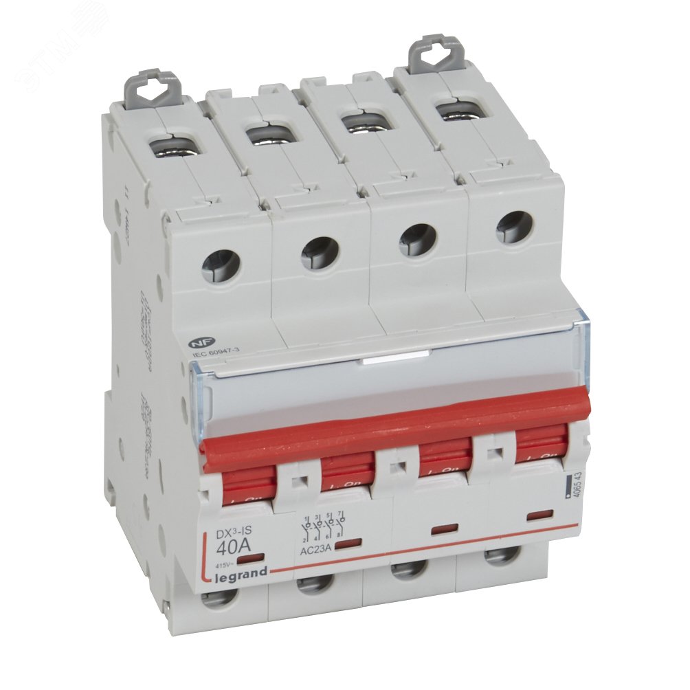 Выключатель-разъединитель 4п 40А 4 модуля с дистанционным управлением 406543 Legrand - превью 2
