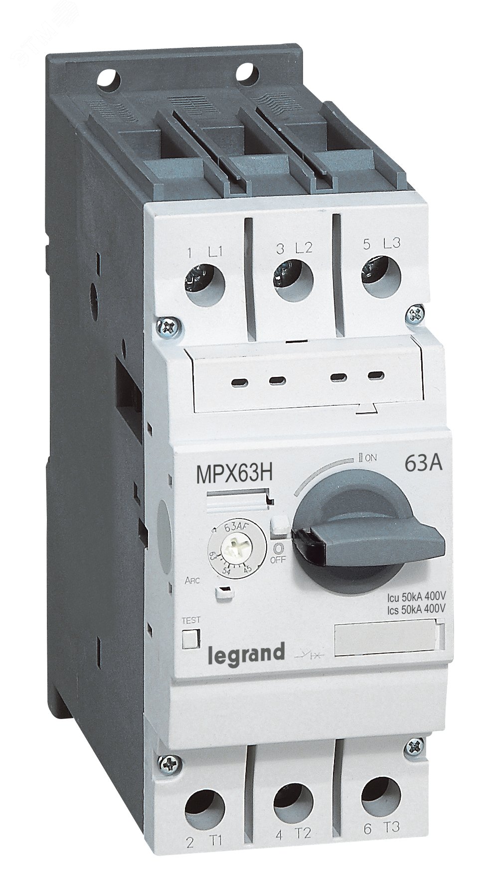 Выключатель автоматический для защиты электродвигателей MPX3 T63H 40A 50kA 417366 Legrand - превью 2