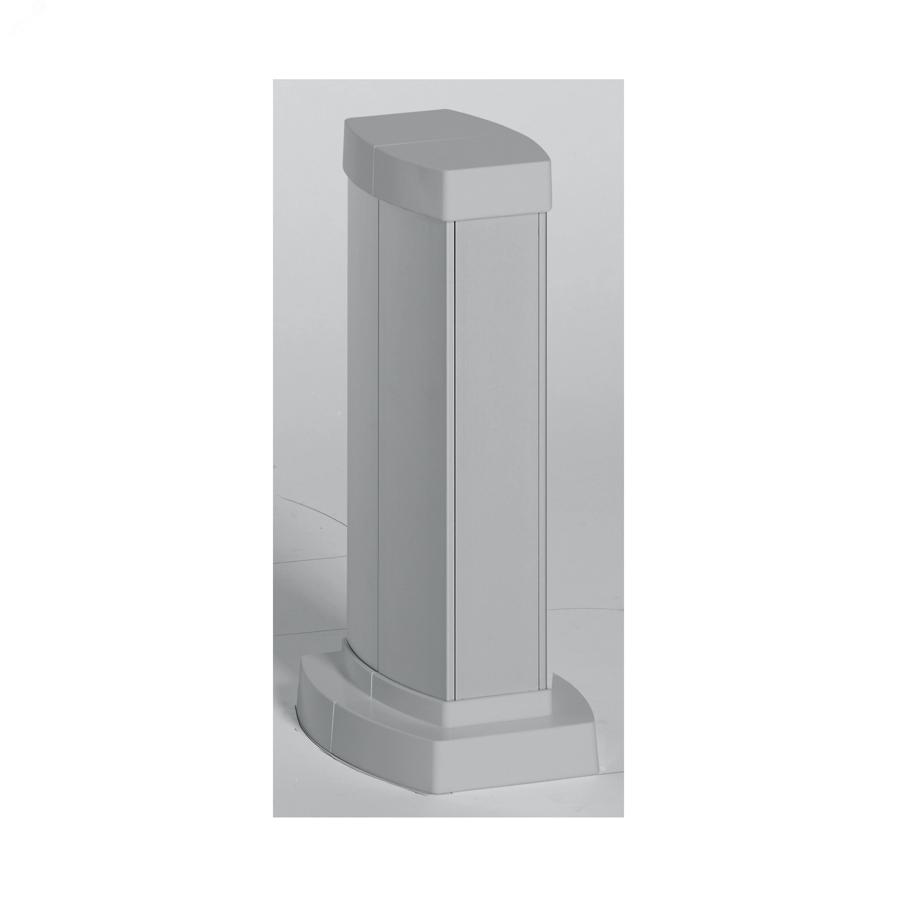 Snap-On мини-колонна алюминиевая с крышкой из алюминия, 2 секции, высота 0,3 метра, цвет алюминий 653021 Legrand - превью 2