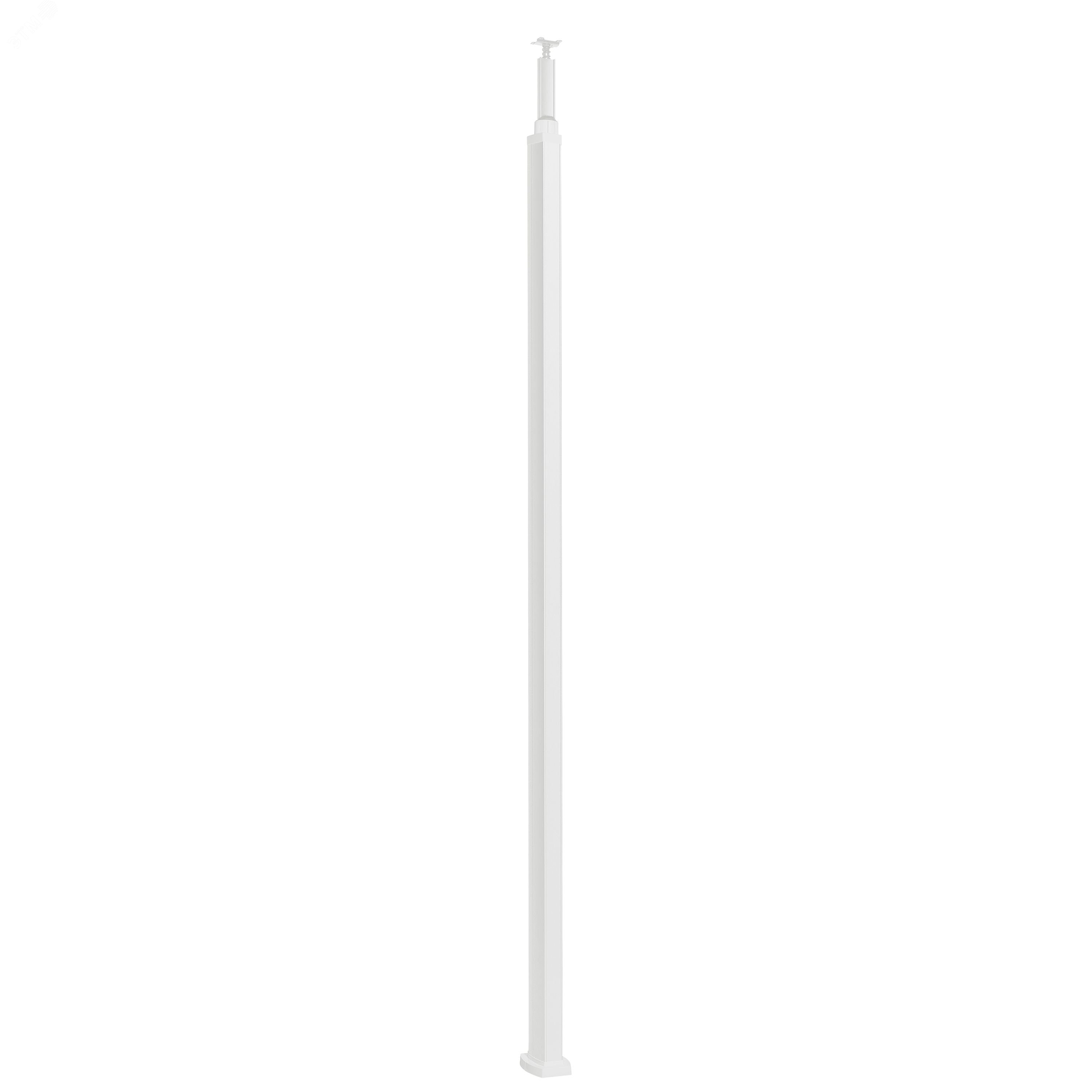 Snap-On колонна пластиковая с крышкой из пластика 2 секции 2,77 метра, с возможностью увеличения высоты колонны до 4,05 метра,  цвет белый 653030 Legrand - превью 2