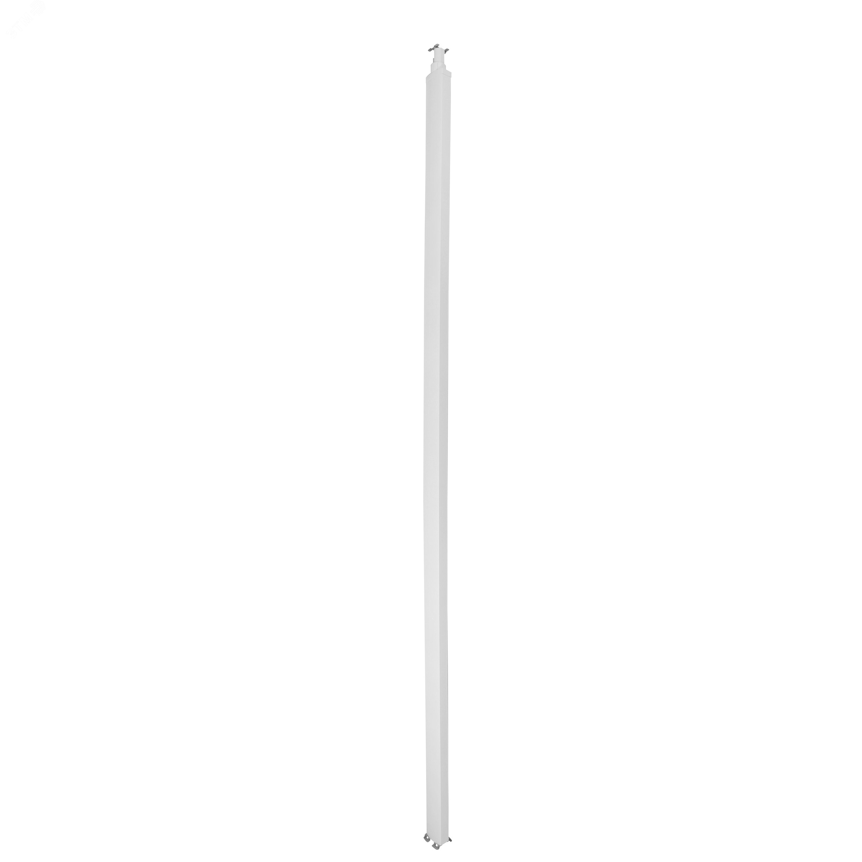 Snap-On колонна пластиковая с крышкой из пластика 2 секции 4,02 метра, с возможностью увеличения высоты колонны до 5,3 метра,  цвет белый 653033 Legrand - превью 2