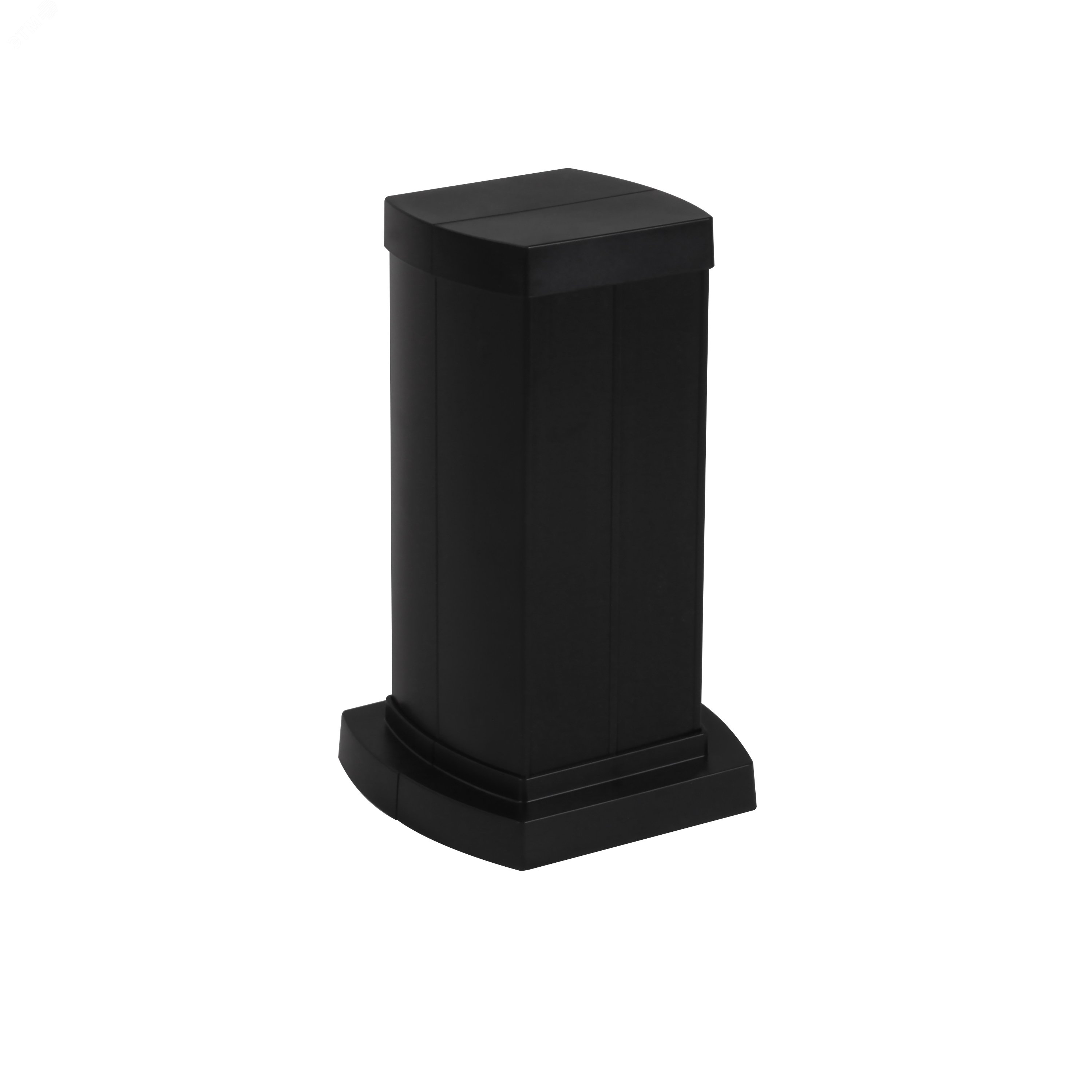 Snap-On мини-колонна алюминиевая с крышкой из пластика 4 секции, высота 0,3 метра, цвет черный 653042 Legrand - превью 2