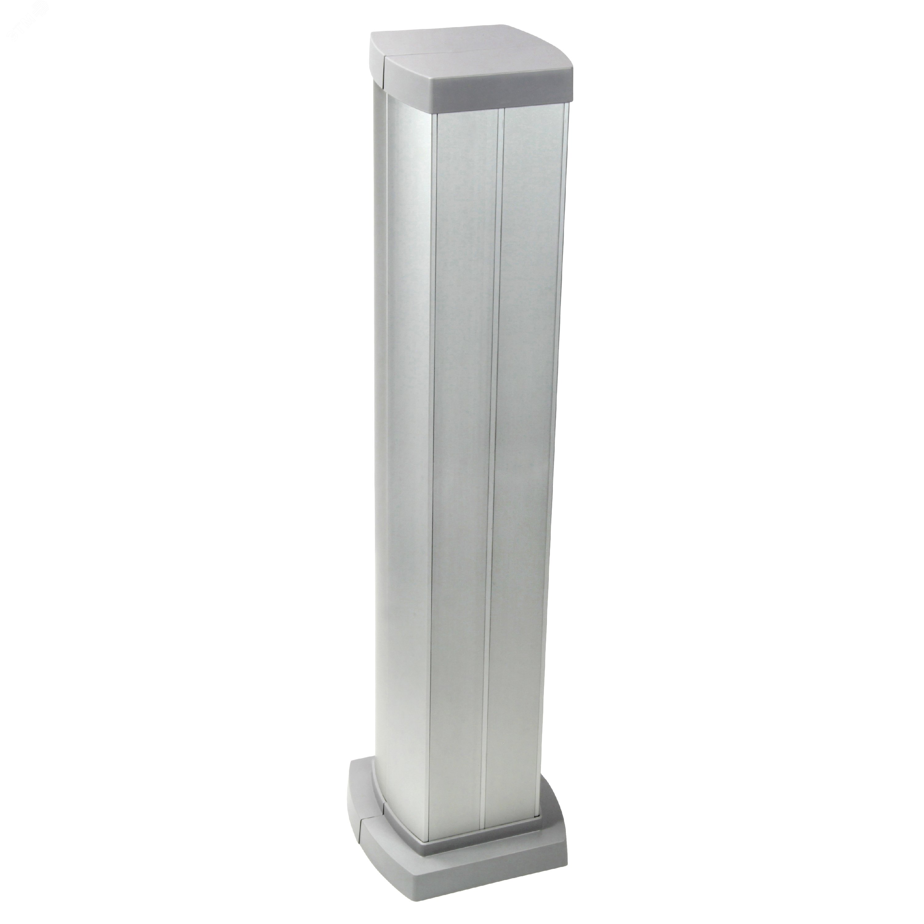 Snap-On мини-колонна алюминиевая с крышкой из алюминия 4 секции, высота 0,68 метра, цвет алюминий 653044 Legrand - превью 2