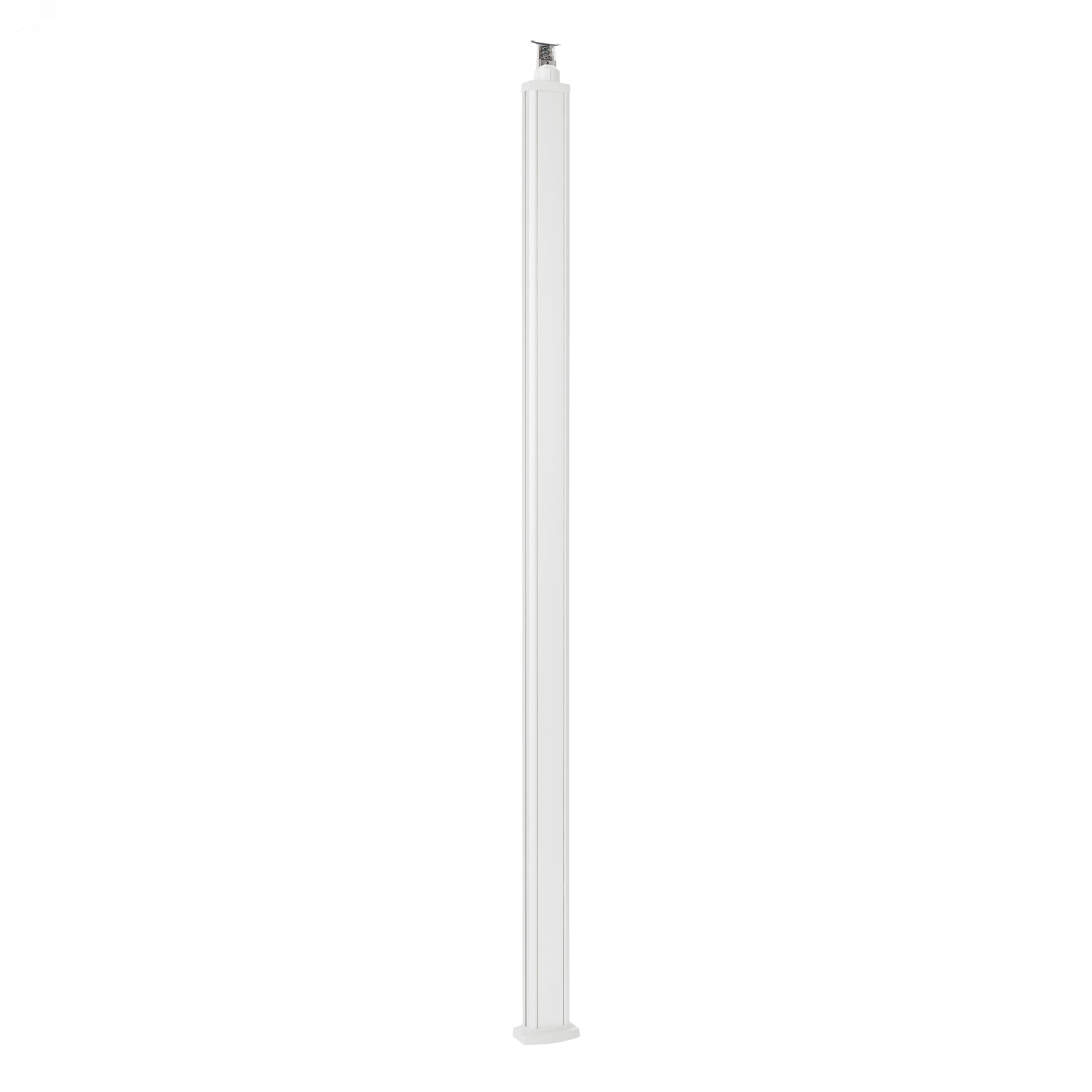 Универсальная колонна алюминиевая с крышкой из алюминия 1 секция, высота 2,77 метра, с возможностью увеличения высоты до 4,05 метра, цвет белый 653110 Legrand - превью 2