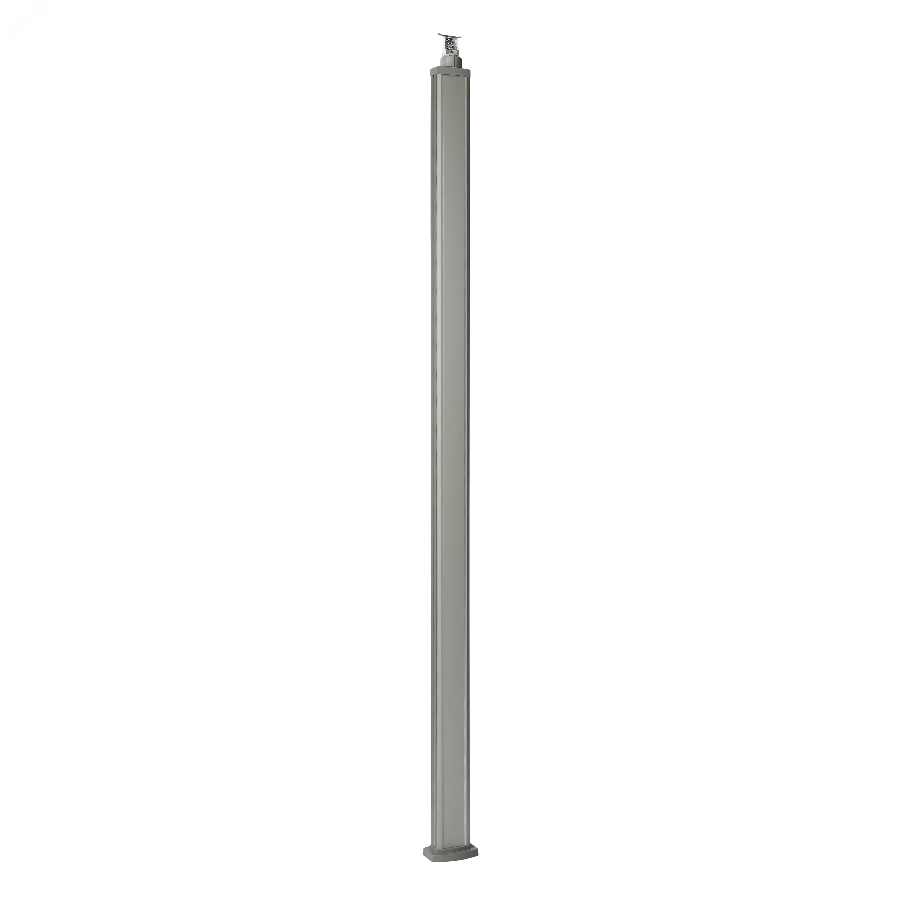 Универсальная колонна алюминиевая с крышкой из алюминия 1 секция, высота 2,77 метра, с возможностью увеличения высоты до 4,05 метра, цвет алюминий 653111 Legrand - превью 2