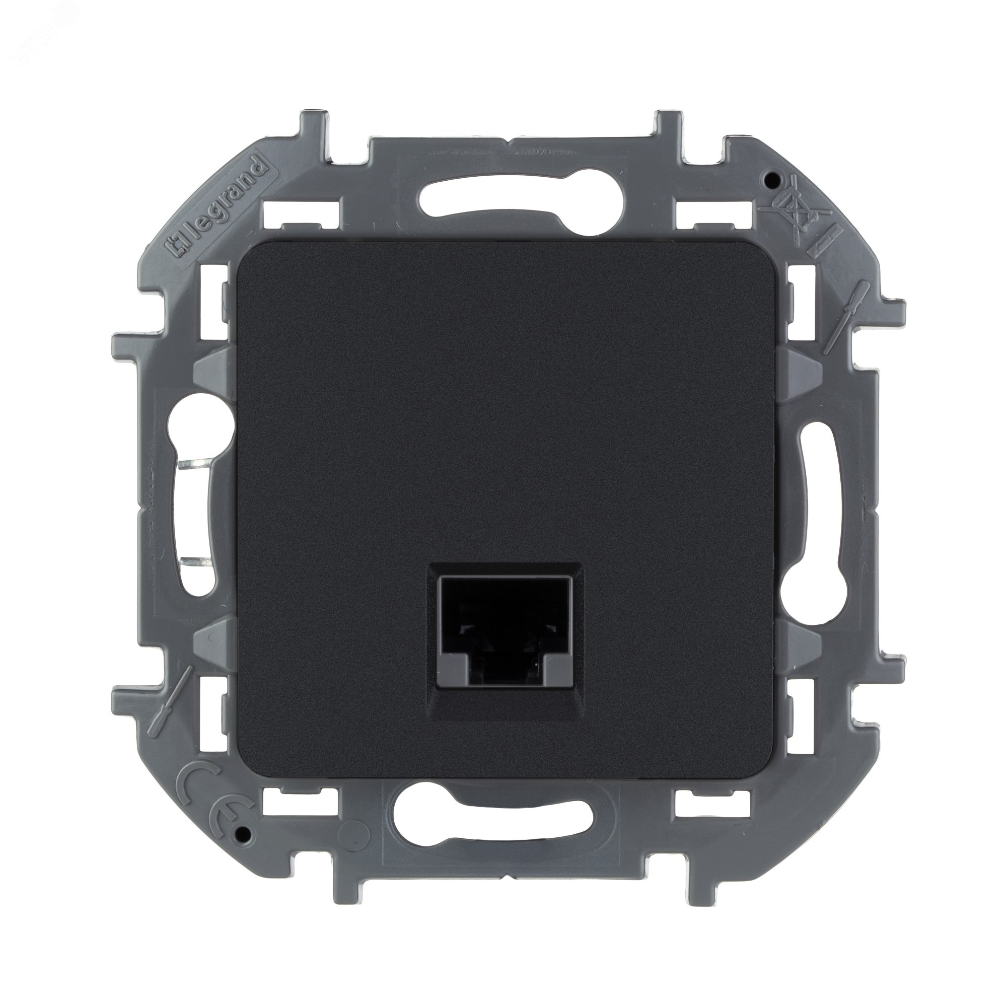 INSPIRIA розетка информационная RJ 45 категория 5e UTP антрацит артикул ...