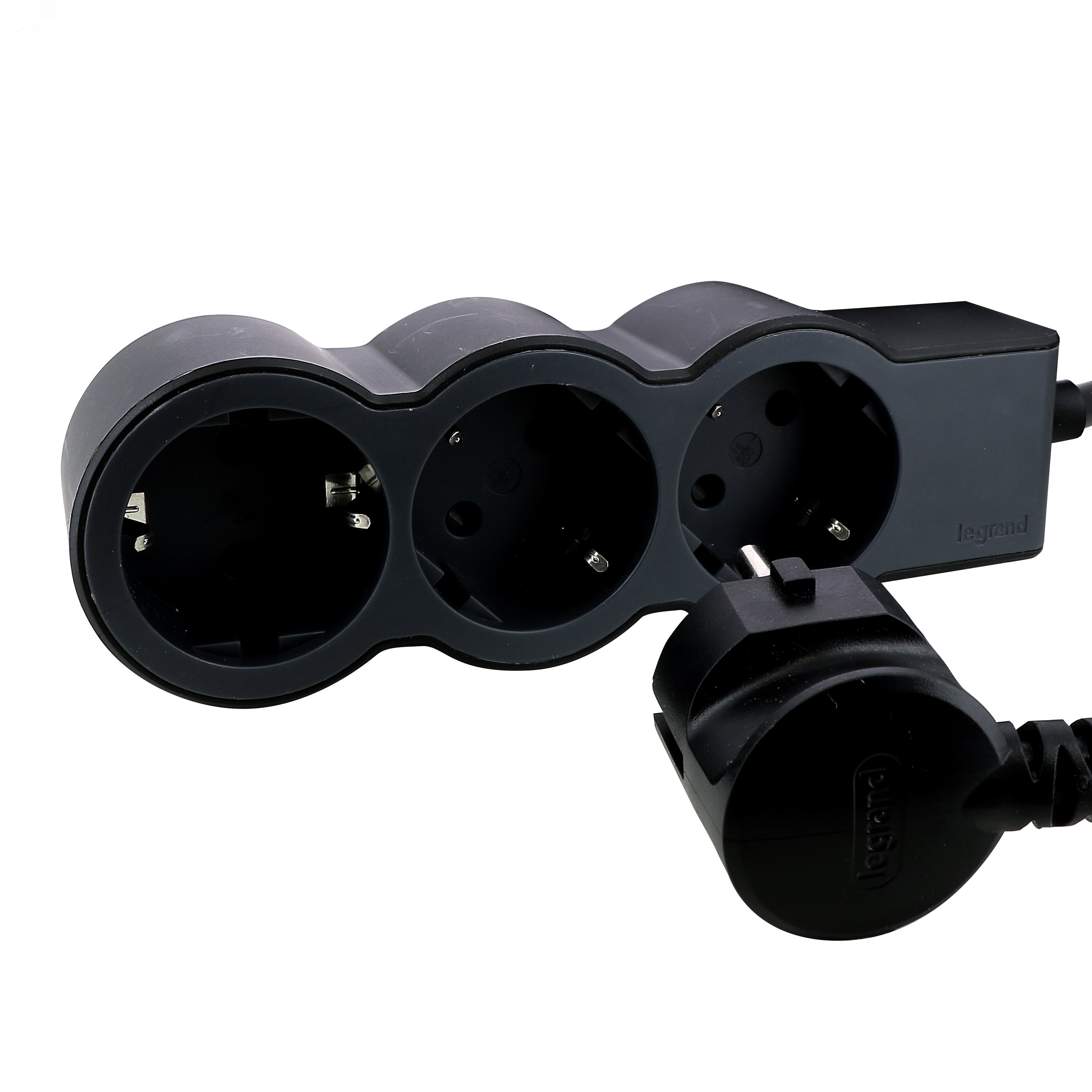 Удлинитель серии  Стандарт   3 x 2К+З с кабелем 1,5 м., цвет: черный 694550 Legrand - превью 4