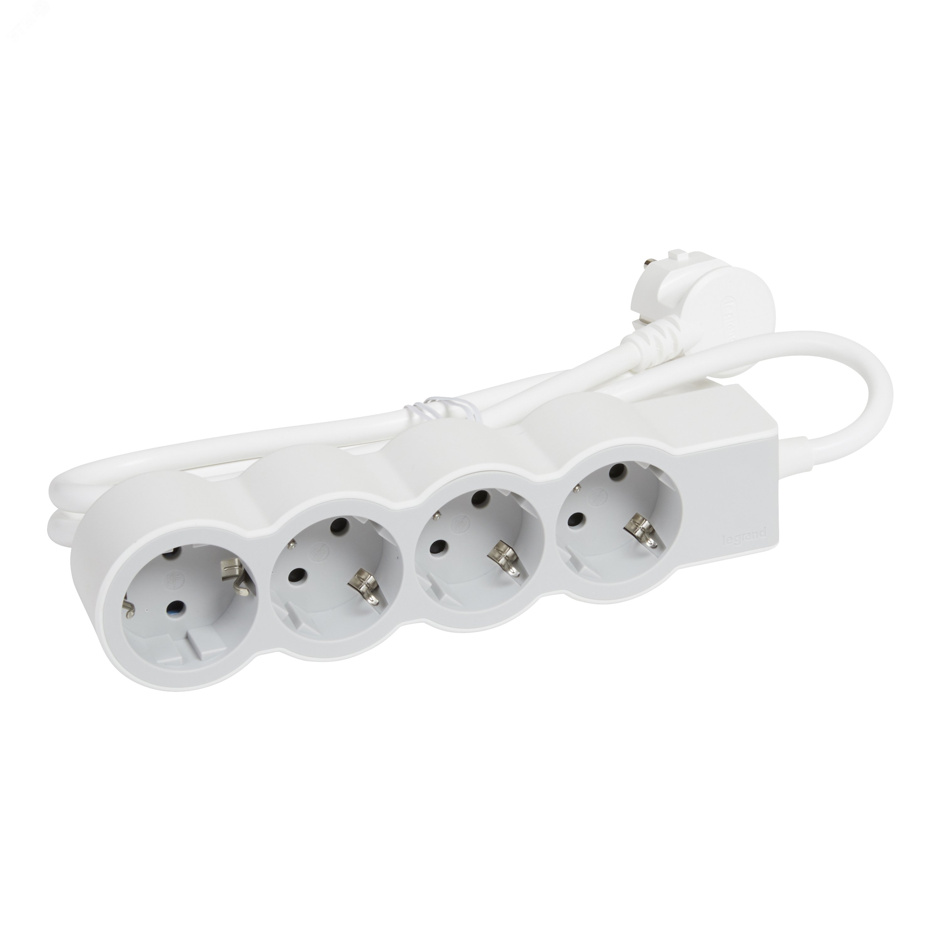 Удлинитель серии  Стандарт   4 x 2К+З с кабелем 1,5 м., цвет: бело-серый 694552 Legrand - превью 3