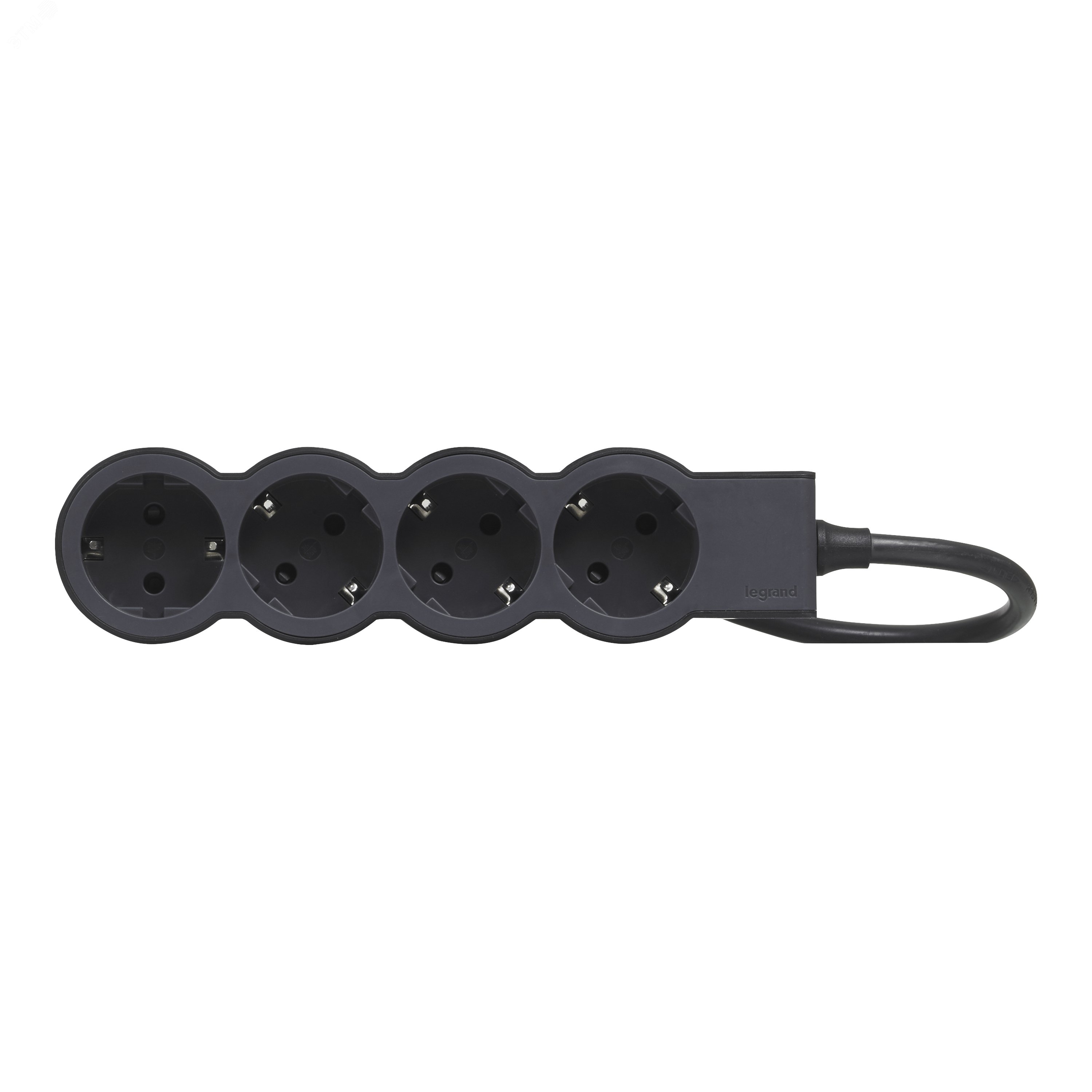 Удлинитель серии  Стандарт   4 x 2К+З с кабелем 1,5 м., цвет: черный 694553 Legrand - превью 2