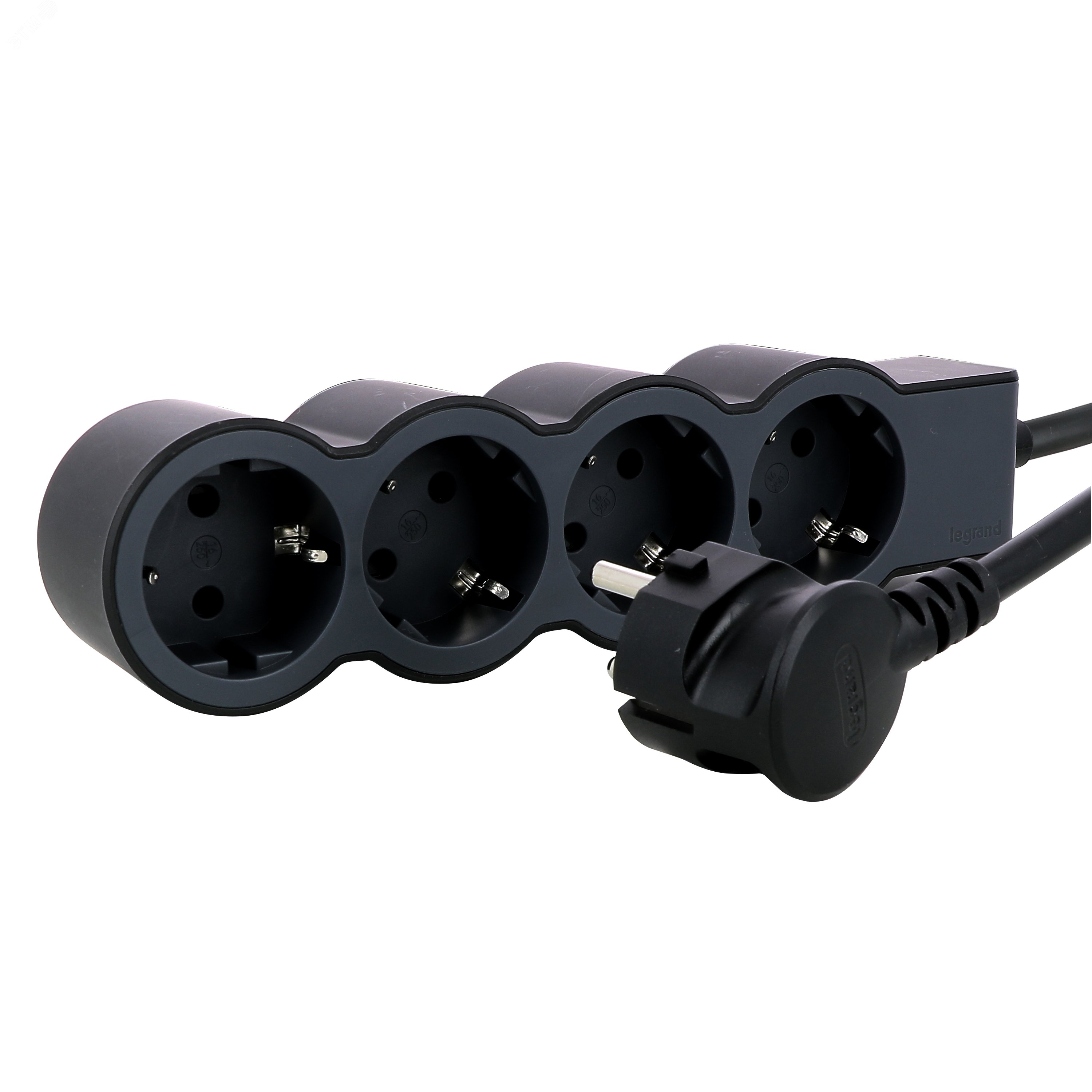 Удлинитель серии  Стандарт   4 x 2К+З с кабелем 1,5 м., цвет: черный 694553 Legrand - превью 6